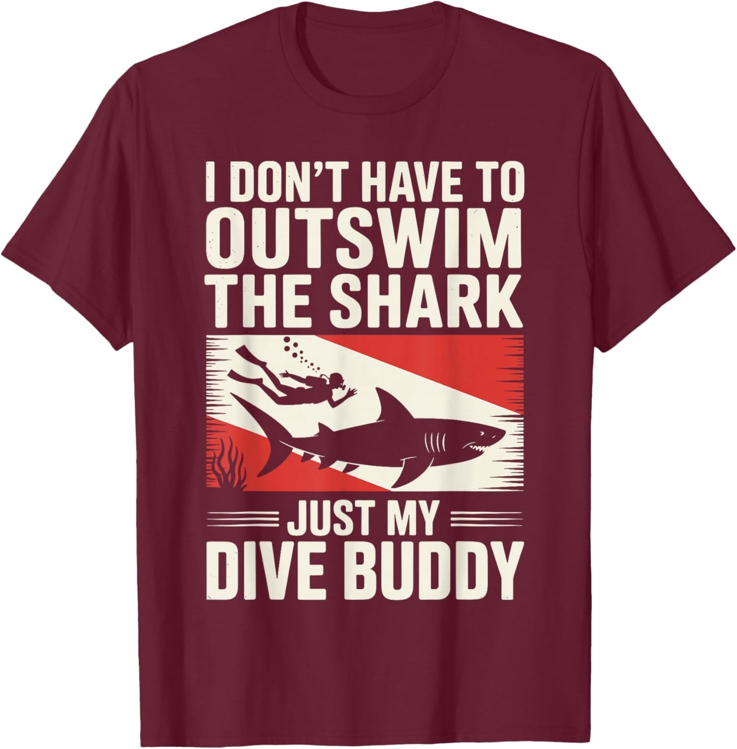 Funny Scuba Diving Art Women Scuba Dive Scuba Diver T-Shirt - T-Shirt | Maroon