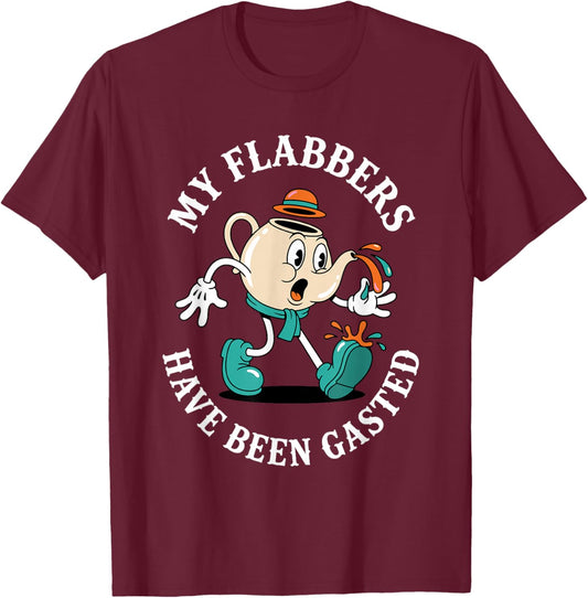 My Flabbers Have Been Gasted Retro Cartoon Meme T-Shirt - T-Shirt | Maroon