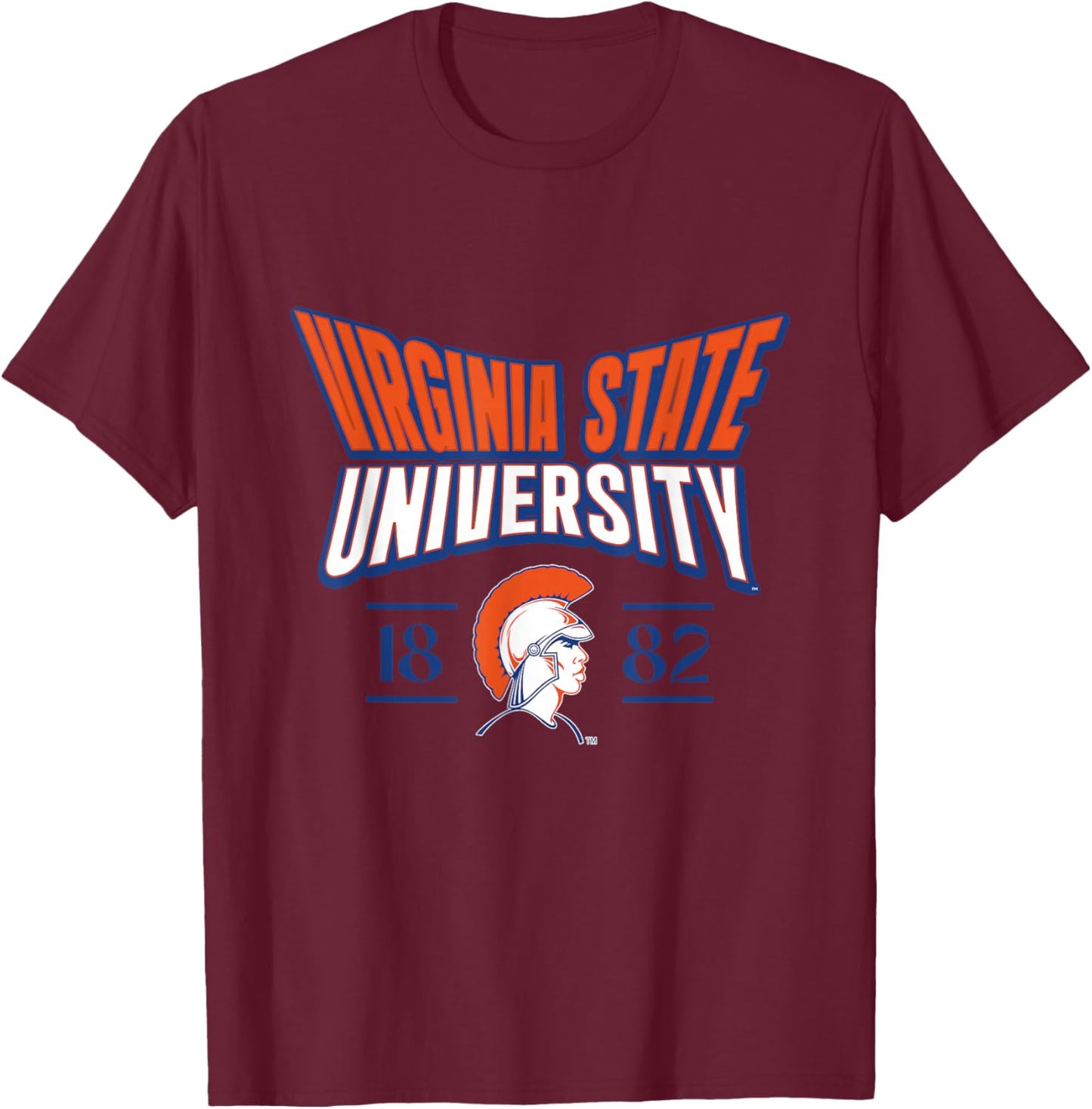 Virginia State University Stretch Emblem HBCU T-Shirt - T-Shirt | Maroon