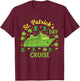 St Patrick's Day Cruise 2026 Family Matching Vacation Squad T-Shirt - T-Shirt | Maroon
