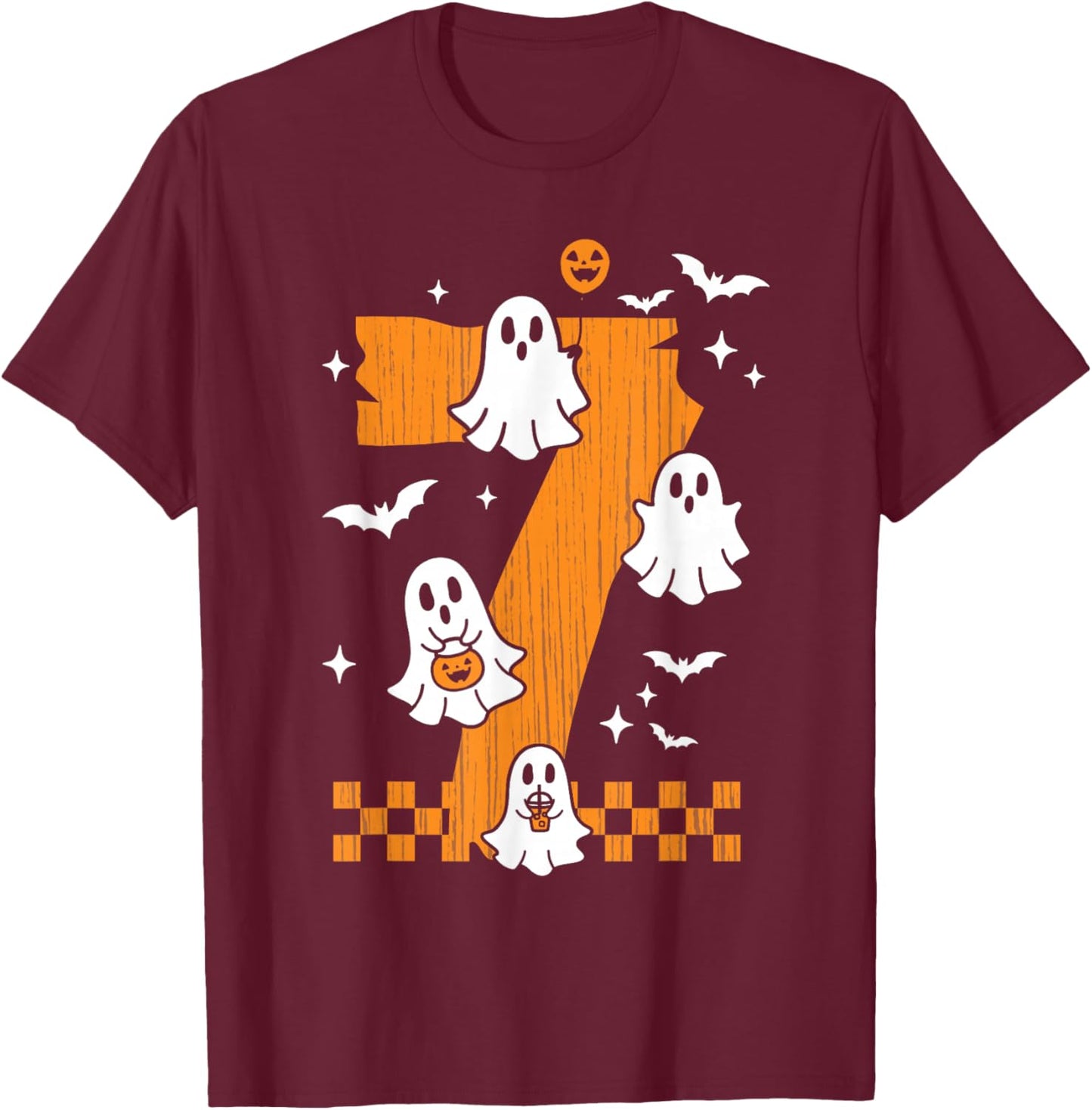 Six Seven 6 7 Meme 6 7 Halloween Costume Couple T-Shirt - T-Shirt | Maroon