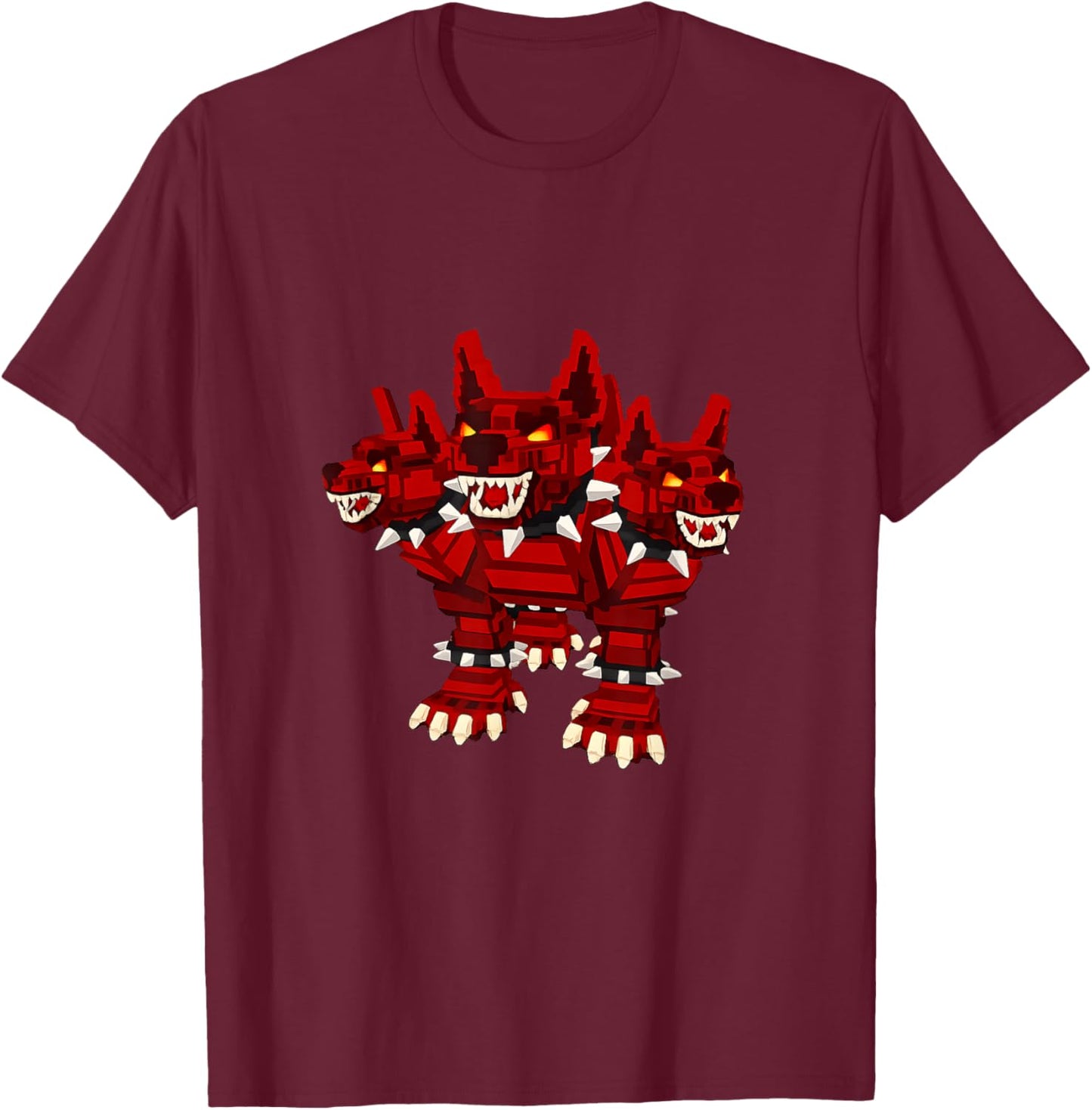 Cerberus Hellhound New Secret Steal Brainrot Rare Video Game T-Shirt - T-Shirt | Maroon