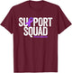 Epilepsy Awareness Month Family Support Squad Distressed T-Shirt - T-Shirt | Maroon