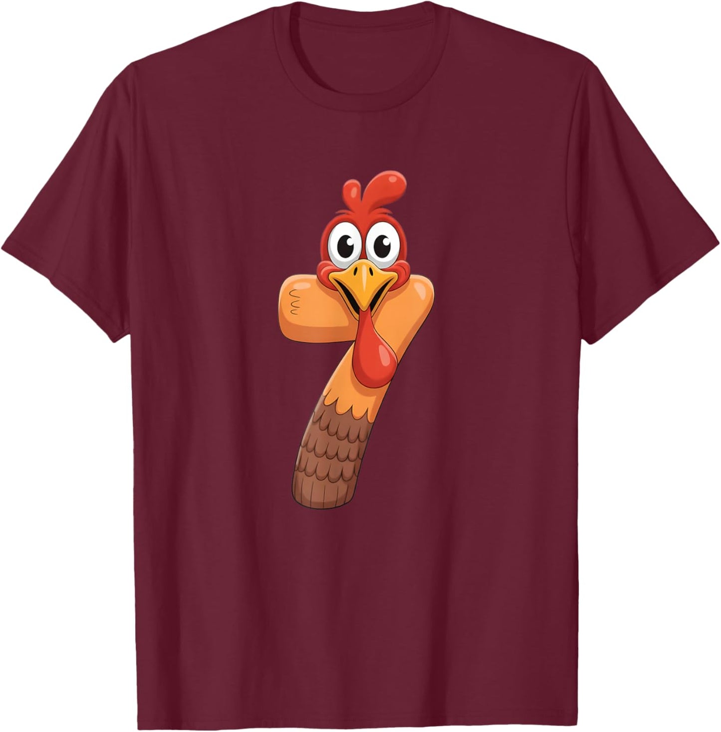 Funny 67 Six Seven Meme Couple Matching Turkey Thanksgiving T-Shirt - T-Shirt | Maroon
