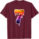Six Seven 67 6 7 Meme Design Funny Ice Cream Drip Costume T-Shirt - T-Shirt | Maroon