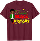 Little Boy I Am Black History Month African Kid Toddler T-Shirt - T-Shirt | Maroon