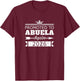 Promoted to Abuela Again 2026 Grandma Reveal Vintage T-Shirt - T-Shirt | Maroon