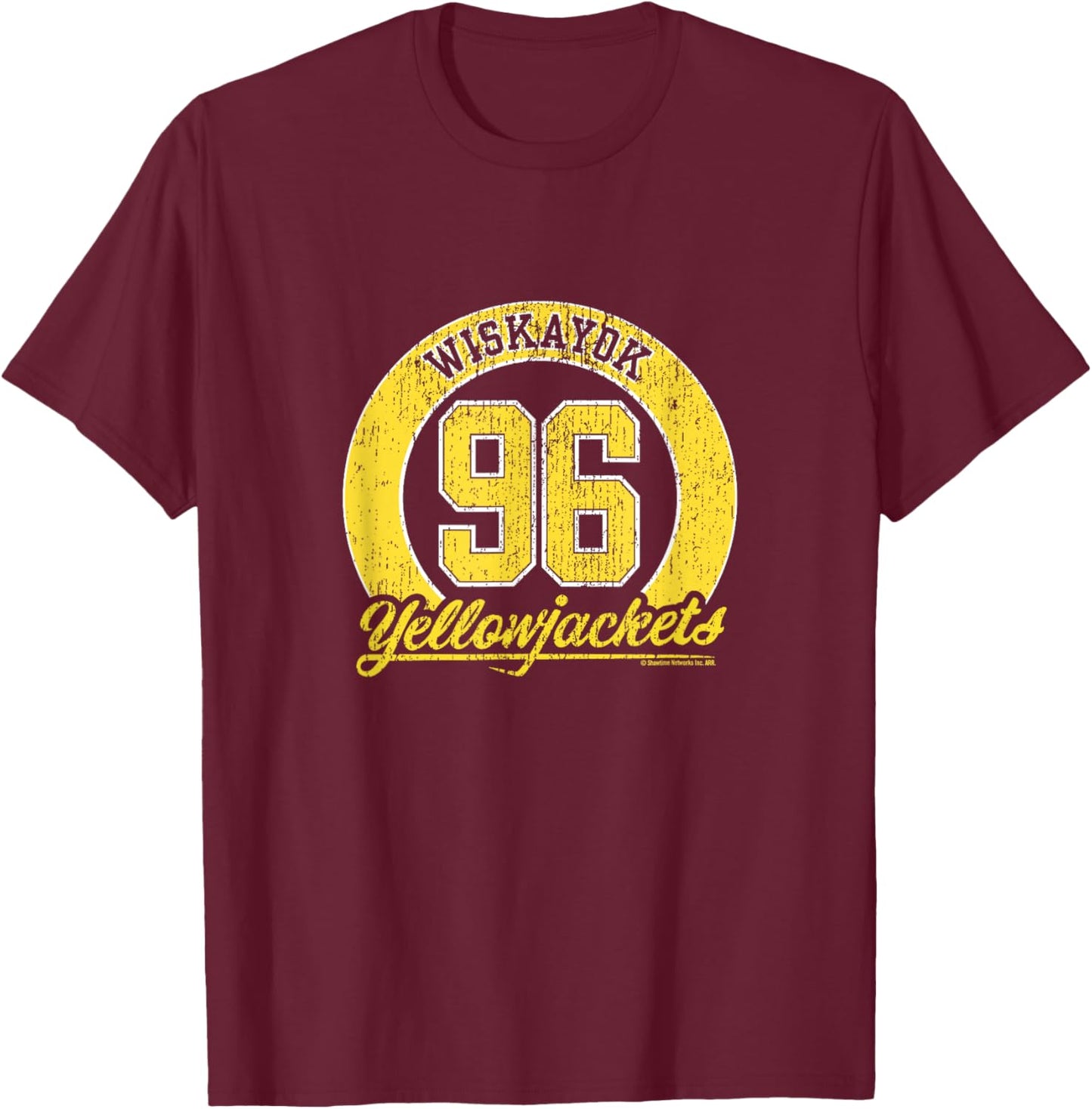 Yellowjackets Wiskayok High School Officially Licensed T-Shirt - T-Shirt | Maroon