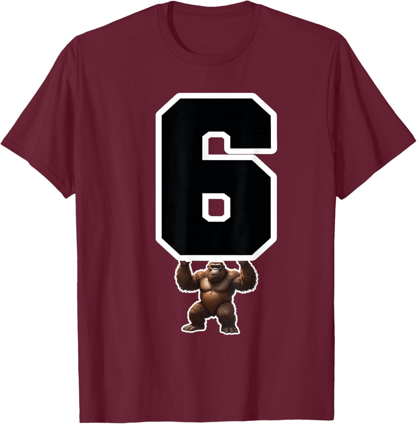 6 7 Funny Matching Teachers Halloween Costume Gorilla T-Shirt - T-Shirt | Maroon