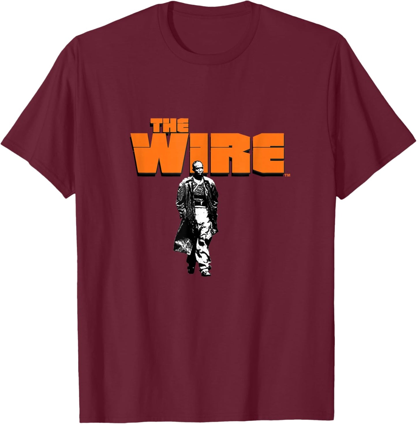 The Wire Omar Little Street Legend Graphic Apparel PAPL14507 T-Shirt - T-Shirt | Maroon