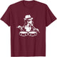 Dog Playing Drums Music Lover Pet Percussion T-Shirt - T-Shirt | Maroon