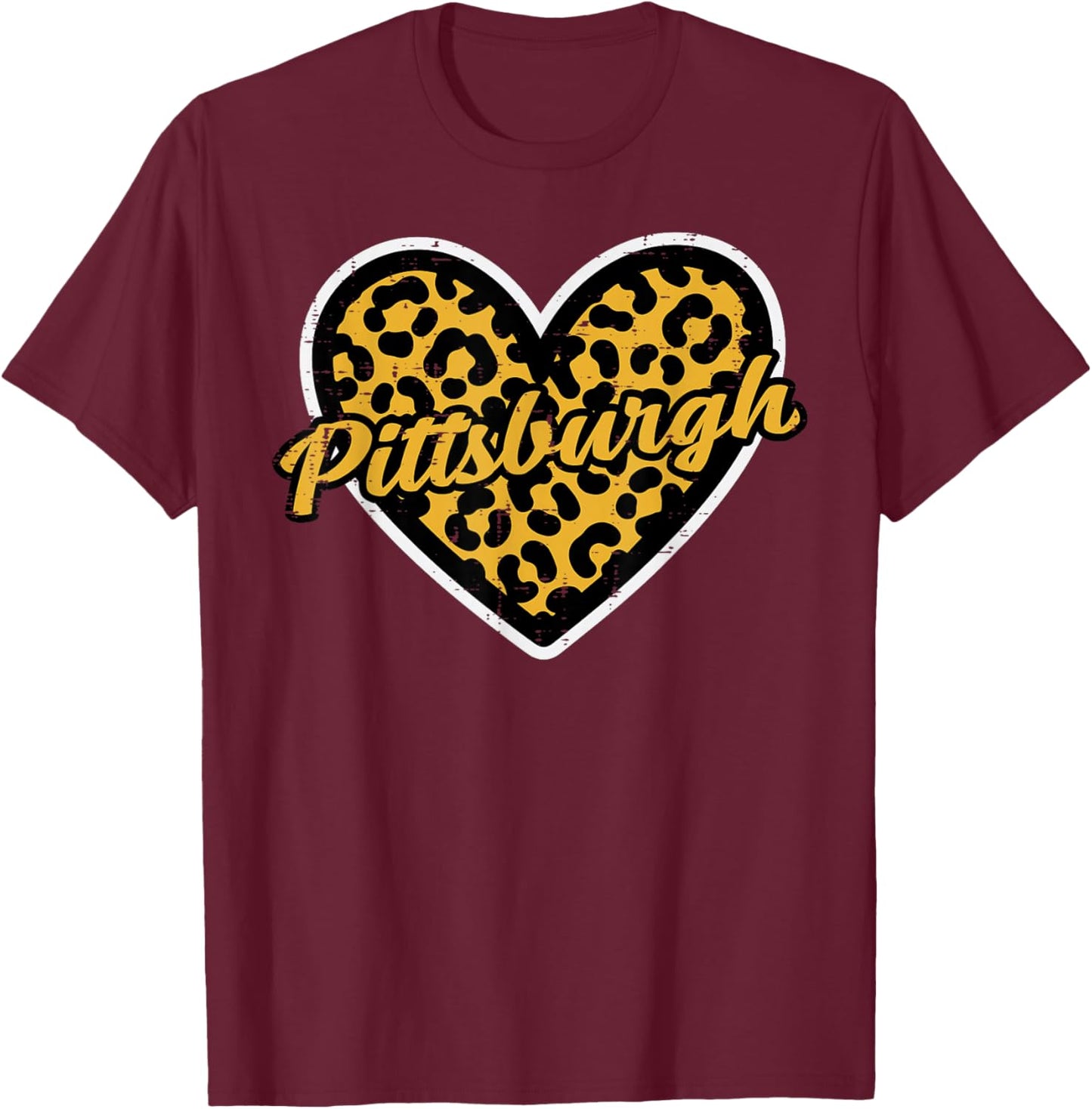 Pittsburgh Boys Girls Youth Teen Kids Men Women T-Shirt - T-Shirt | Maroon