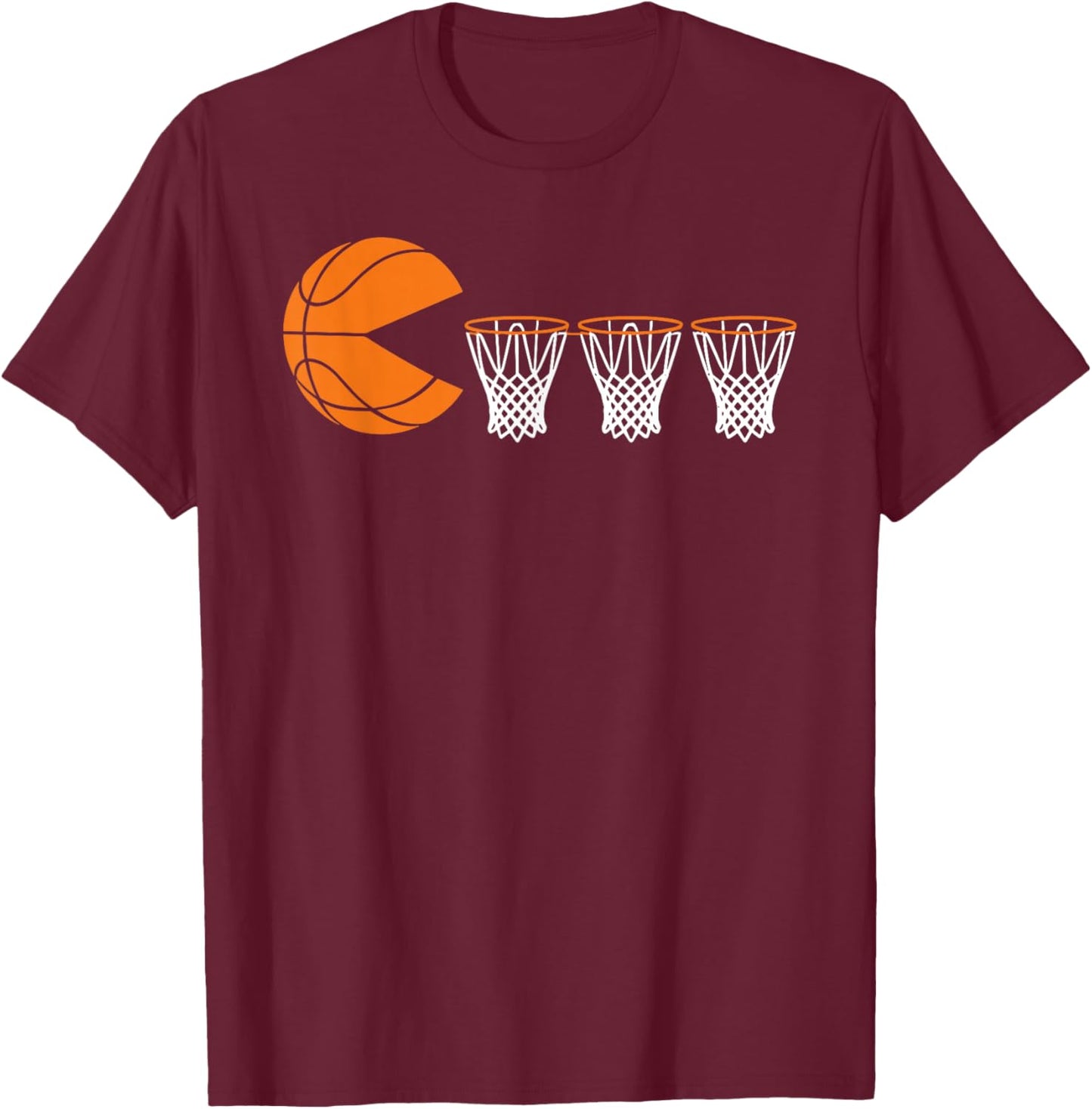 Funny Basketball Bball Bucket Men Woman Kids T-Shirt - T-Shirt | Maroon