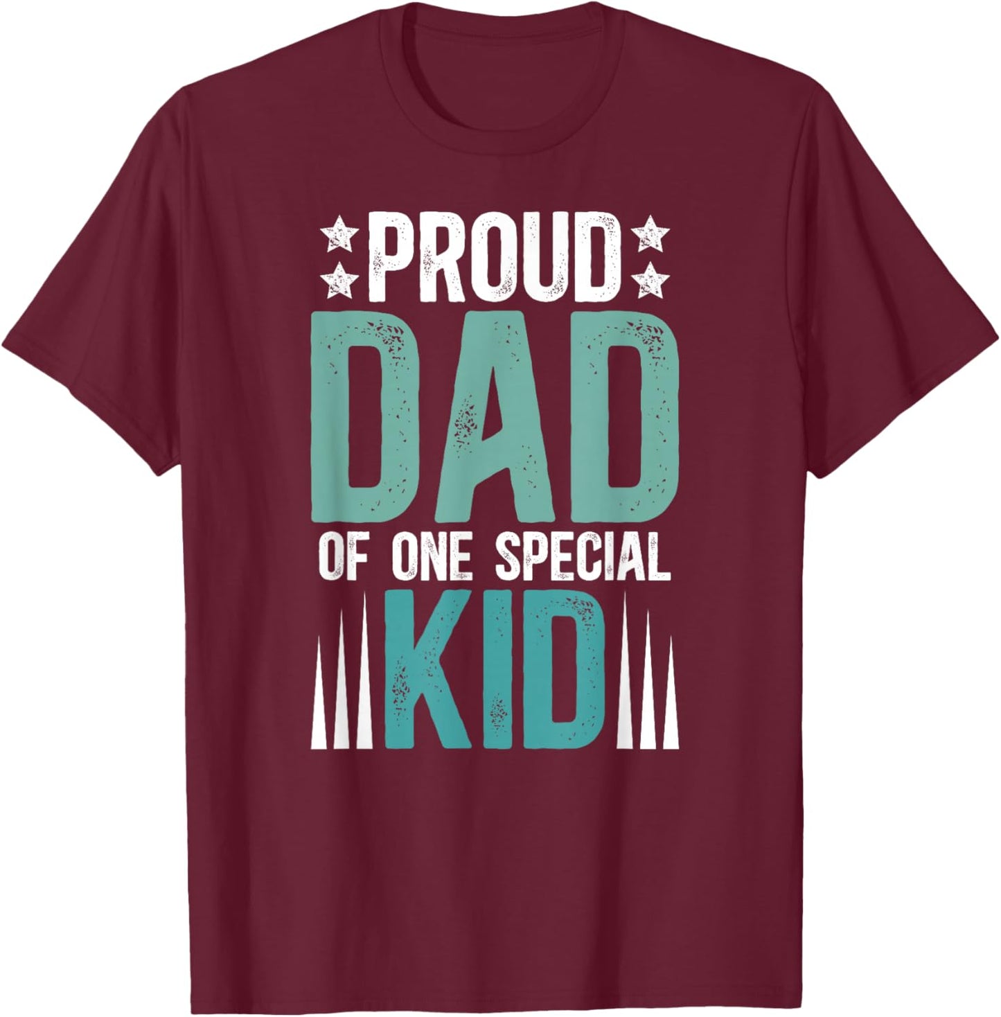 Proud Dad Special Needs Dad Special Needs Father T-Shirt - T-Shirt | Maroon