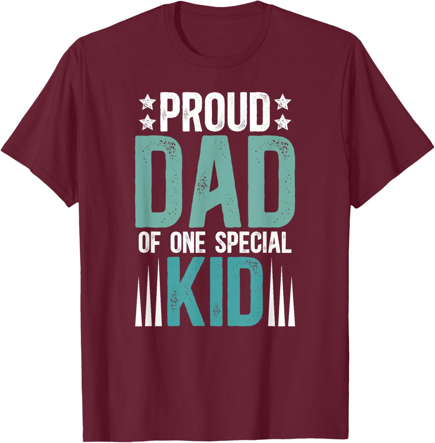 Proud Dad Special Needs Dad Special Needs Father T-Shirt - T-Shirt | Maroon