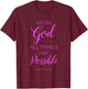 with God All Things are Possible Matthew Bible Verse Faith T-Shirt - T-Shirt | Maroon