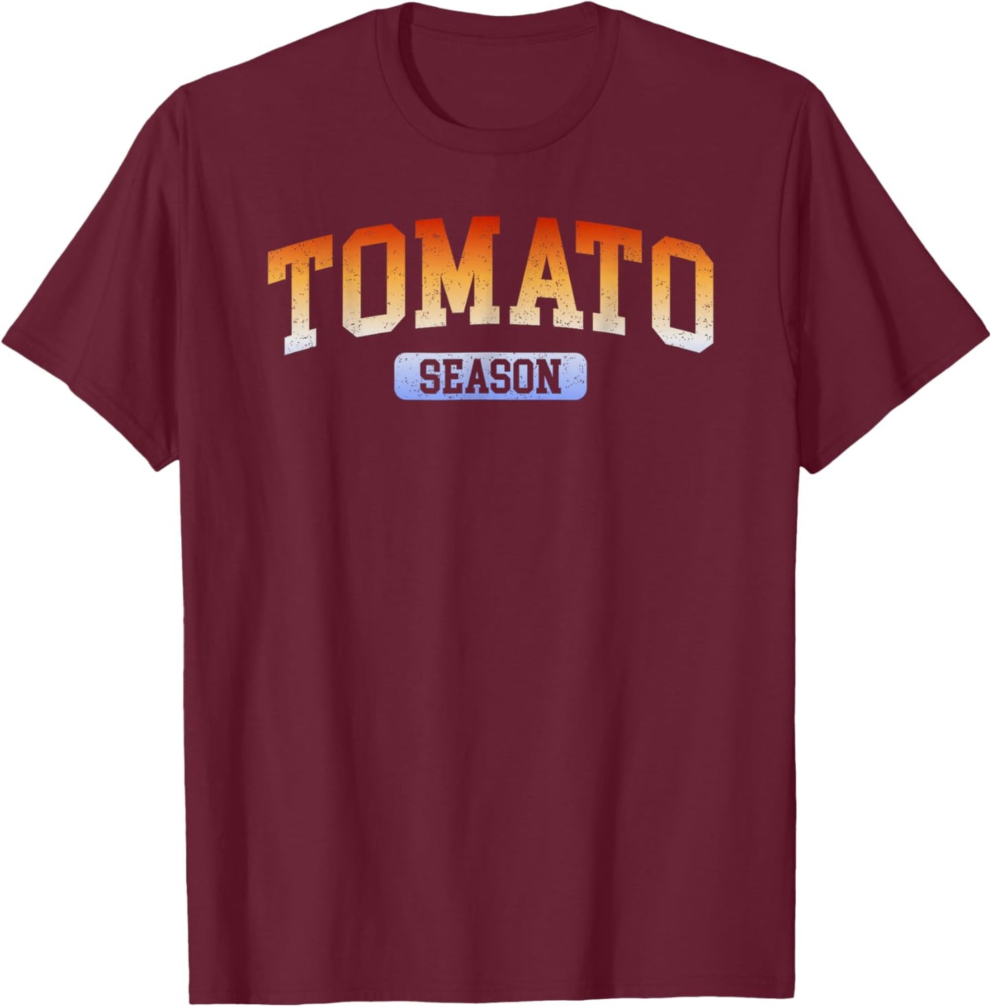 Tomato Season Retro Vintage T-Shirt - T-Shirt | Maroon