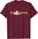 Disney The Lion King Grandpa Father's Day Mufasa Sketch T-Shirt - T-Shirt | Maroon