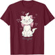 Disney The Aristocats Marie Purrfect Vintage Sketch Art T-Shirt - T-Shirt | Maroon