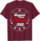 February 1986 Birthday Legend Man Boy Since February 1986 T-Shirt - T-Shirt | Maroon