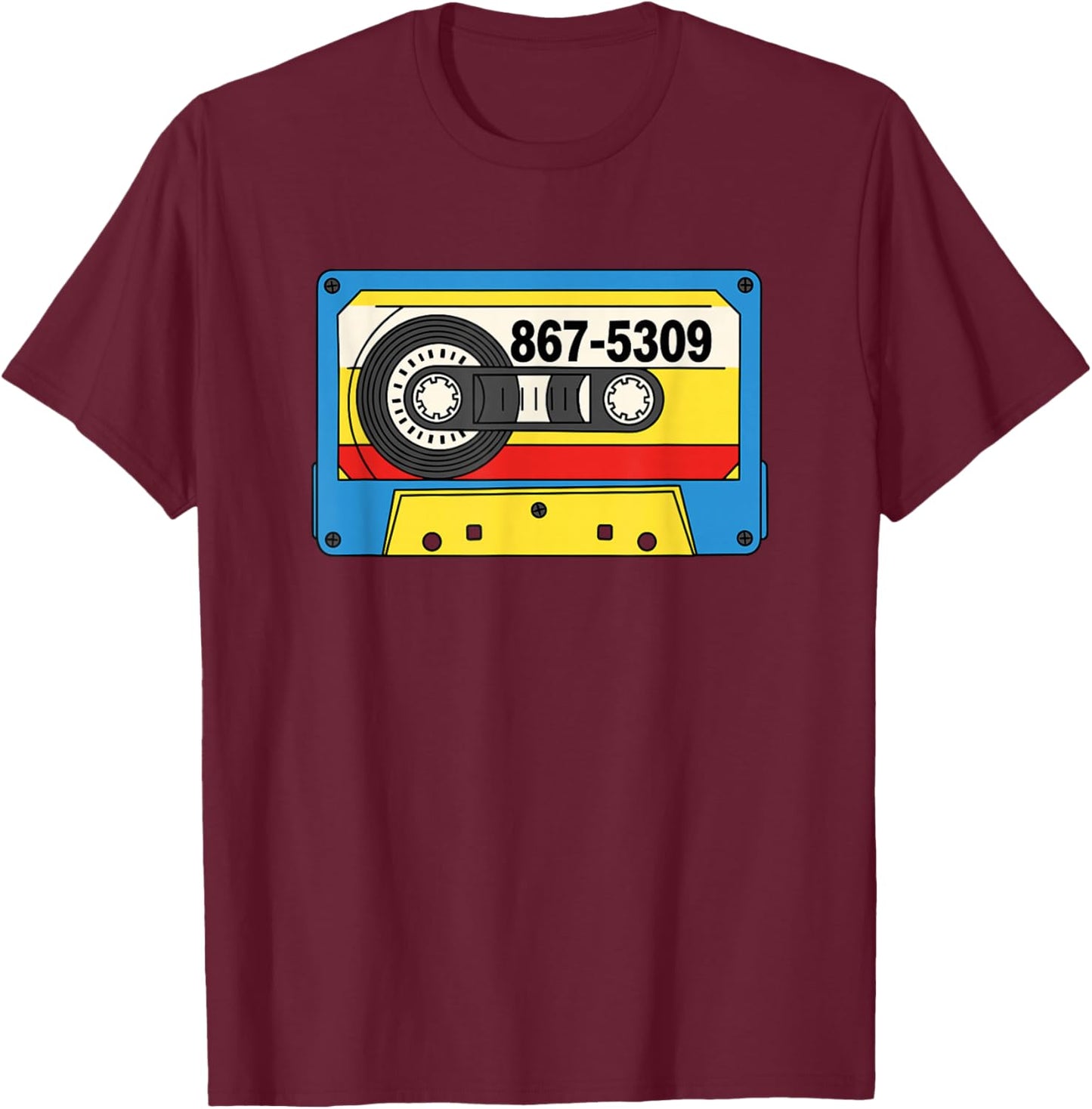 8675-309 Jenny T-Shirt - T-Shirt | Maroon