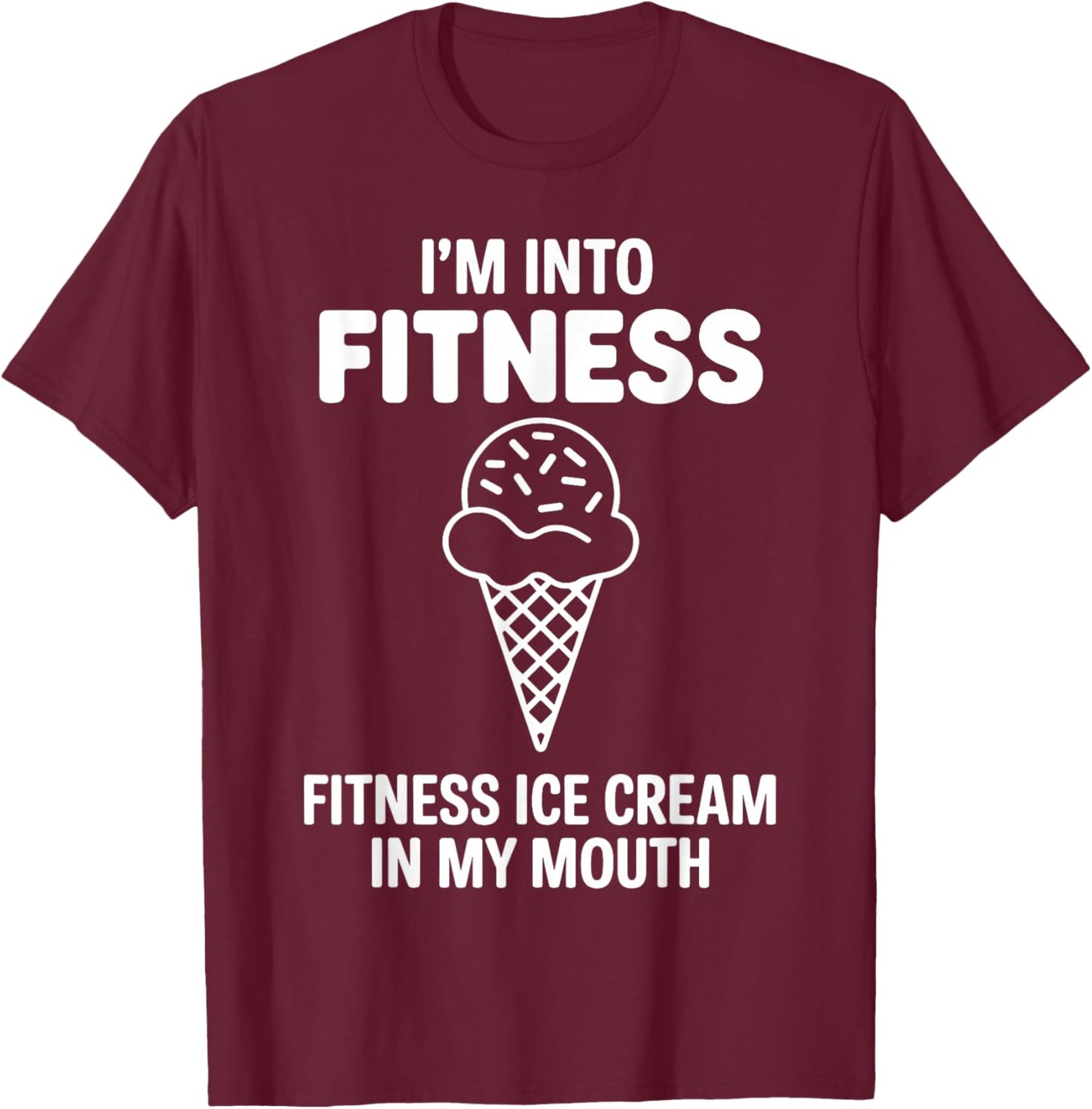 Funny Ice Cream Art Women Kids Dessert Ice Cream T-Shirt - T-Shirt | Maroon