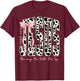 Retro Jesus Coquette Cow Print The Way The Truth The Life T-Shirt - T-Shirt | Maroon