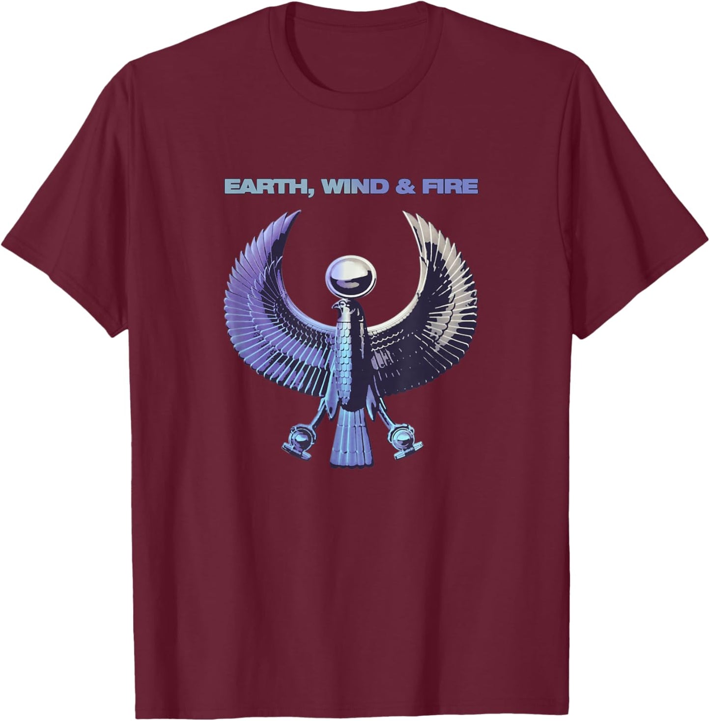 Earth, Wind & Fire Wing Emblem T-Shirt - T-Shirt | Maroon