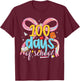 Happy 100 Days of School Cute Coquette Bow Girl Kid Teacher T-Shirt - T-Shirt | Maroon