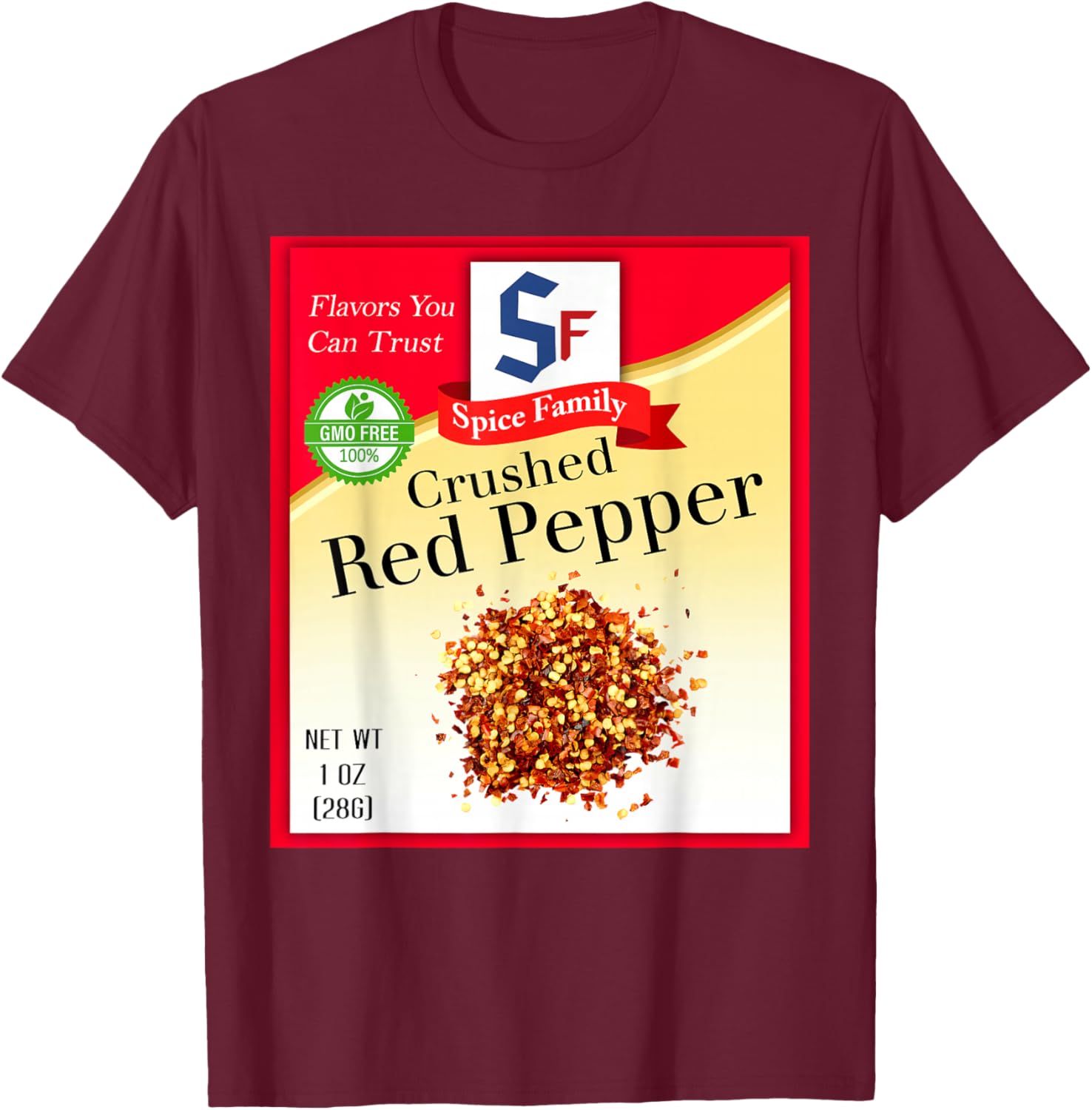 Crushed Red Pepper Spice Group Costume Family Matching T-Shirt - T-Shirt | Maroon