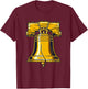 Liberty Bell Costume Adult Kid American Patriot Liberty Bell T-Shirt - T-Shirt | Maroon
