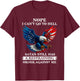 Nope I Can't Go to Hell Satan Still Has A Restraining Order T-Shirt - T-Shirt | Maroon