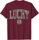 Retro Old Camo Lucky Shamrock Camouflage St Patrick's Day T-Shirt - T-Shirt | Maroon