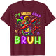 It's Mardi Gras Bruh Dabbing Crawfish Carnival Boy Girl Kid T-Shirt - T-Shirt | Maroon