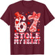 67 Valentines Stole My Heart Six Seven Meme 6 7 Women Kid T-Shirt - T-Shirt | Maroon