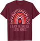 I Teach The Sweetest Little Hearts Valentines Day Teacher T-Shirt - T-Shirt | Maroon