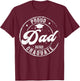 Proud Dad of Graduate Class of 2026 Graduation Senior 2026 T-Shirt - T-Shirt | Maroon