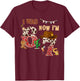 I was 6 Now I'm 7 Western Cowboy 7th Birthday Boy 7 Year Old T-Shirt - T-Shirt | Maroon