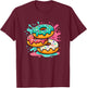 Colorful Donut for Kids who Loves Donuts for Donut Day Fans T-Shirt - T-Shirt | Maroon