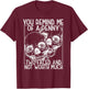 Skull You Remind Me of a Penny Happy Halloween Spooky Season T-Shirt - T-Shirt | Maroon