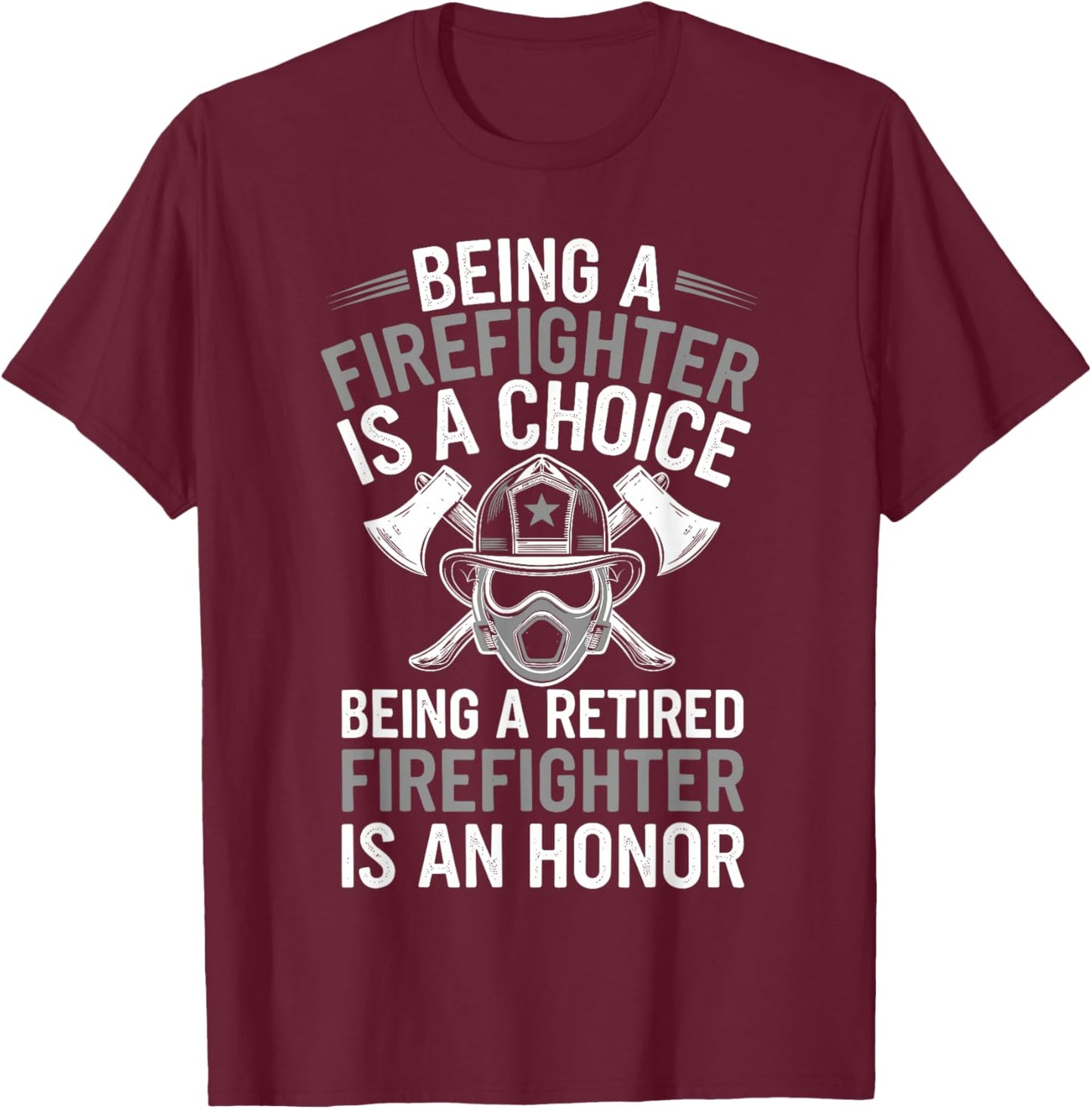 Cool Firefighter Design Women Firemen Firefighter T-Shirt - T-Shirt | Maroon