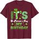 My Birthday St Patricks Day Shamrock Bday Men Women T-Shirt - T-Shirt | Maroon