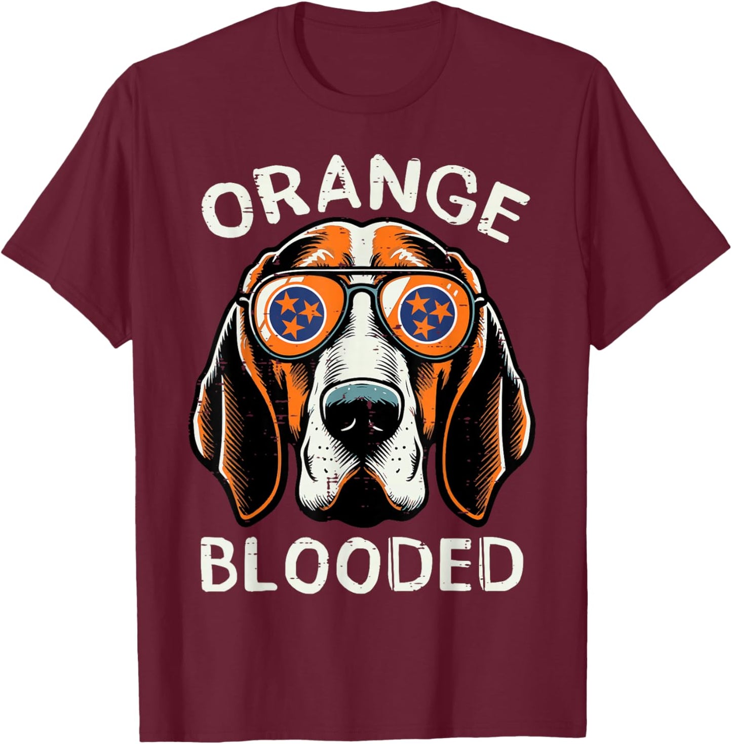 Tennessee Dog Men Kids Boys Girls Women Youth Teen T-Shirt - T-Shirt | Maroon