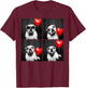English Bulldog Photobooth Dog Lover Valentines Design T-Shirt - T-Shirt | Maroon