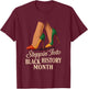 Steppin Into Black History Month Classy High Heels Attitude T-Shirt - T-Shirt | Maroon