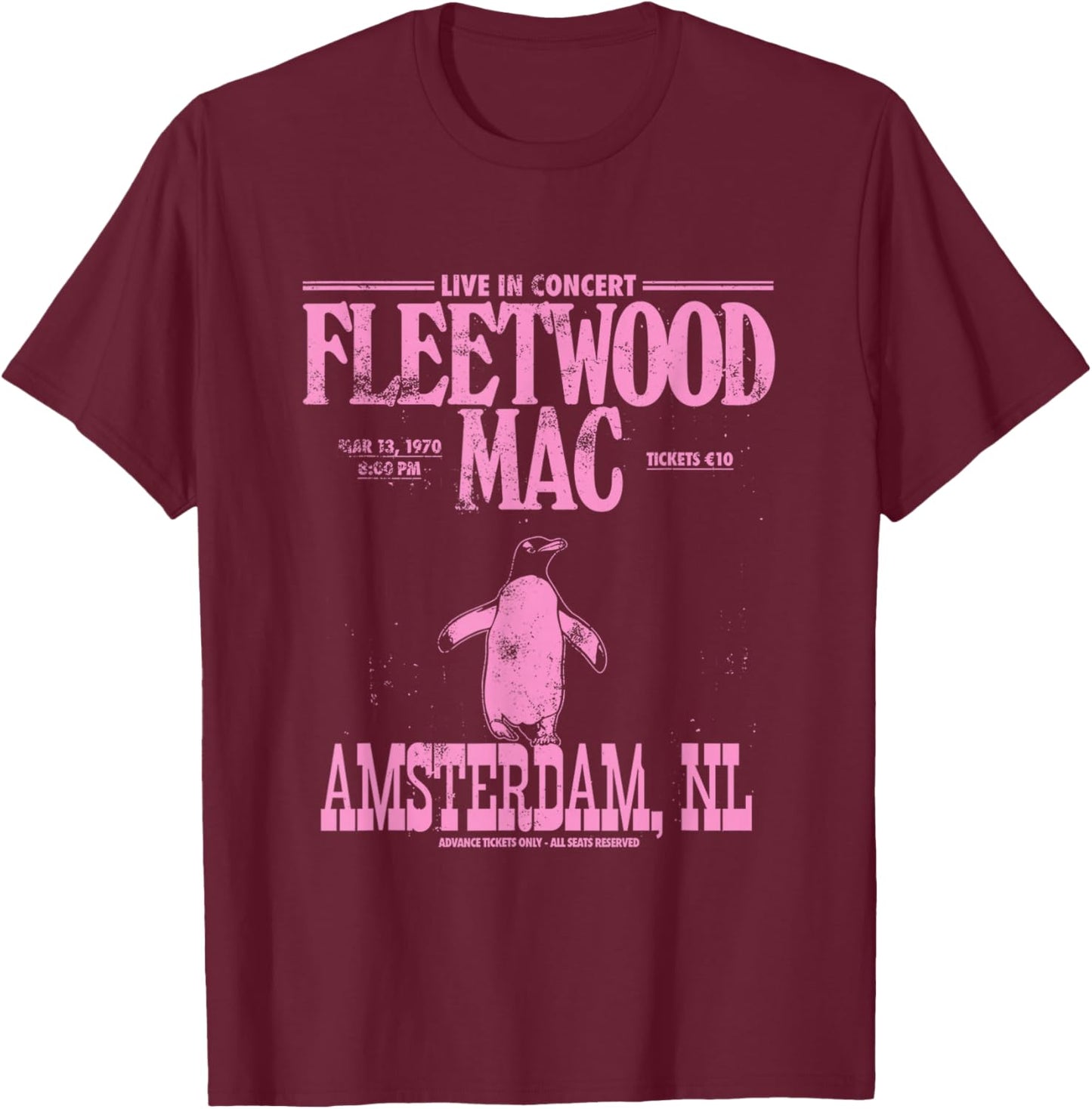 Amsterdam Live T-Shirt - T-Shirt | Maroon