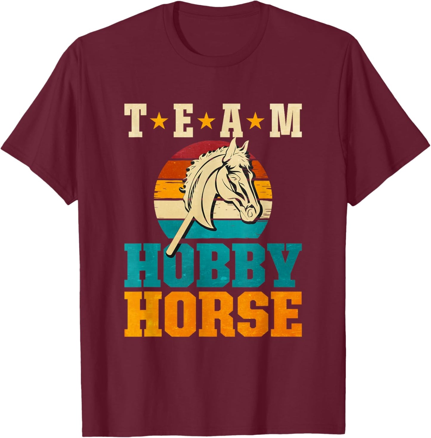 Team Hobby Horse T-Shirt - T-Shirt | Maroon