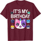 Meemeow Cats Plush Squishy Pink Birthday Design T-Shirt - T-Shirt | Maroon