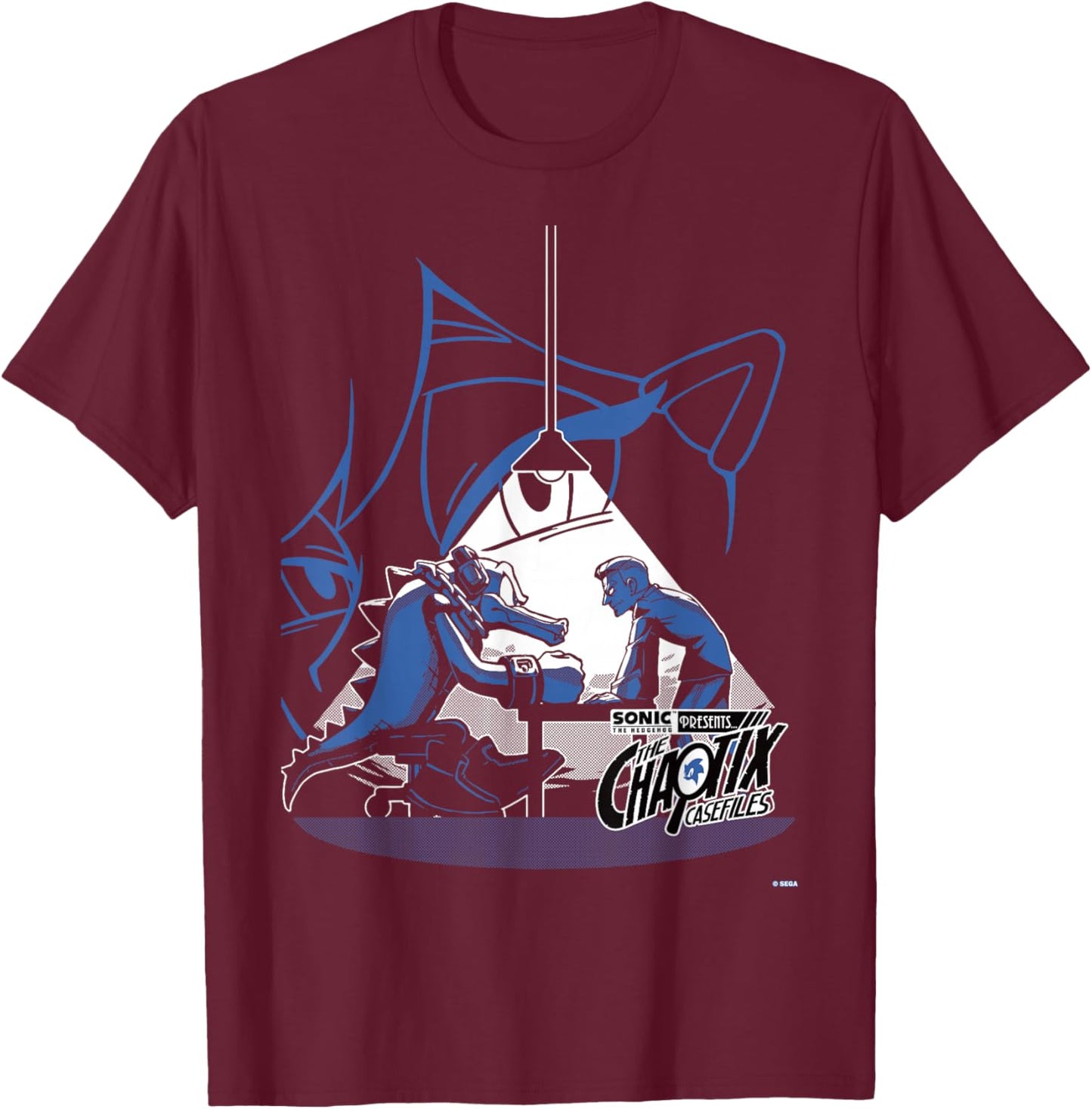 Sonic The Hedgehog Chaotix Casefiles Episode 4 T-Shirt - T-Shirt | Maroon