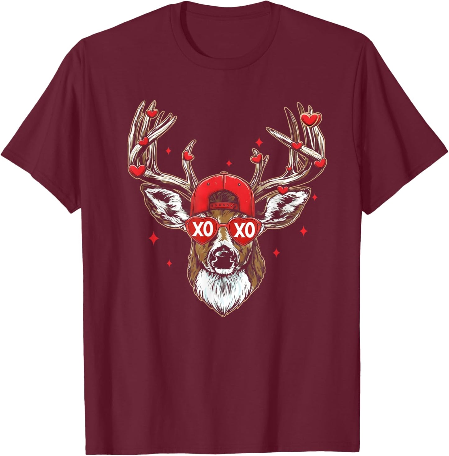 Boys Cap Men Boy T-Shirt - T-Shirt | Maroon
